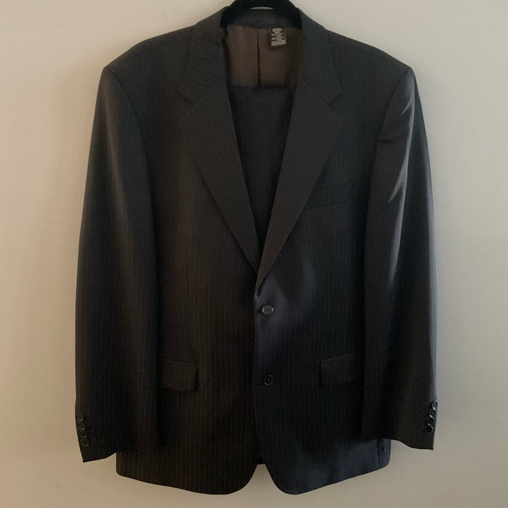 Zara Charcoal Pinstripe Men's Suit